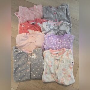 Carter's Kids Pajamas - Pink, Gray, Purple